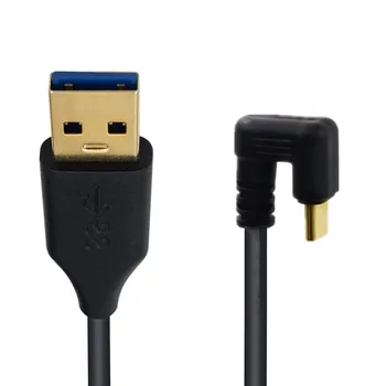 0,2 M 1M 1.8 M Pozlátené USB 3.0 Typ Mužského Typu-C U-Tvarované Oblúk Údaje Nabíjanie Kábel Adaptéra 5Gbps