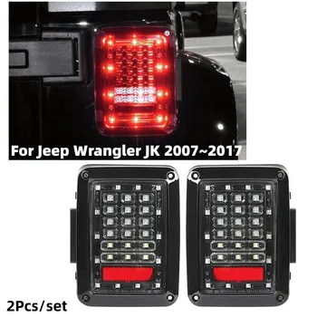 1 Pár Auto LED zadné Svetlá Zadné Brzdové Zadnej strane Zase Signálne Svetlá pre Jeep Wrangler JK 2007~2017(Americká Verzia)
