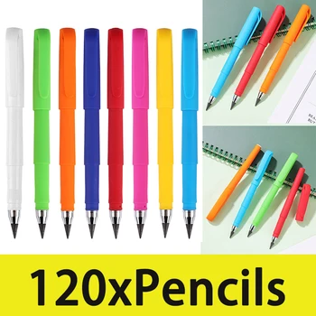 120Pcs Večný Ceruzka Infinity Magic Navždy Ceruzky Opakovane Inkless Večný Ceruzka pre Deti Písanie Kreslenie Skíc
