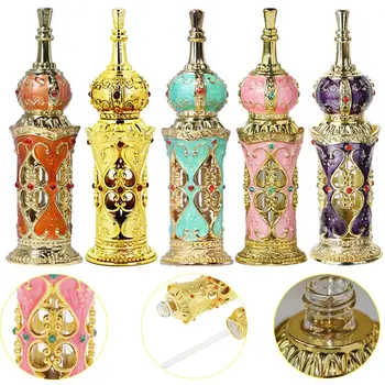 1Pc 12mL Arabskom Štýle Antiqued Kovové Esenciálny Olej Fľašiach Blízkom Východe Parfum Fľaše, Dekorácie, Darčeky