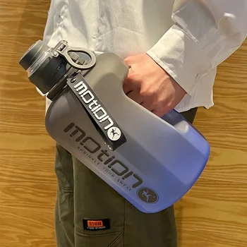 2 Liter Športová Fľaša Na Vodu S Slamy Veľkú Kapacitu Fitness S Mierkou Gradient Kanvica Vonkajšie Plastové Prenosná Fľaša Na Vodu