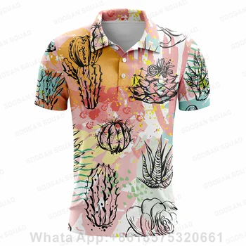 2023 Nové pánske Golfové Tričko Letných Športov Golfové Oblečenie Krátke Rukáv Top T-shirt Rýchle Suché Priedušná Polo Košele Pre Mužov Golf Nosenie