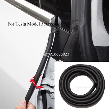 4 ks Dverí Auta Výbava Tvarovanie Tesnenie Dverí Auta Zvukotesné Gumy Počasie Návrh Tesniace Pásy Pre Tesla Model 3 Príslušenstvo