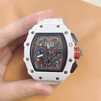 6-pin plnohodnotné pánske hodinky top značky luxusné watche smen to rm quartz automatické pánske hodinky kaw
