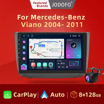 Android 10 Auto Carplay Auto Rádio Multimediálny Prehrávač Pre Mercedes-Benz Vito 2 W639 Viano 2 2004 - 2011 Navigácie GPS 4G+WIFI, BT