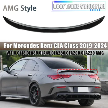 Auto Zadný Spojler Krídlo Exteriéru Nálepky Úpravy Na Mercedes Benz W118 C118 CLA35 CLA180 CLA200 CLA250 CLA45 AMG 2019-2024