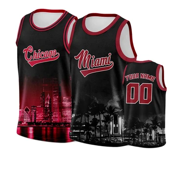 Black Chicago Kôš Košele Top Mužov Osobné Tshirts Aby Váš Tím Stánok s Našimi Prispôsobené Miami Basketbalové Dresy