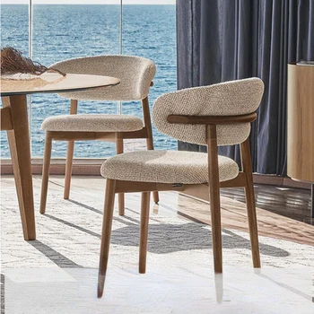 Drevené Minimalistický Jedálenské Stoličky Moderný Dizajn Nordic Pohodlné Stoličky Späť Jedáleň, Kuchyňa, Balkón Silla Domáce Dekorácie