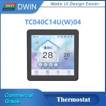 DWIN 4 Palcový Regulátor Teploty Termostat 480 *480 IPS LCD na Stenu Panel, Kapacitný Dotykový Displej s Proximity Senzor