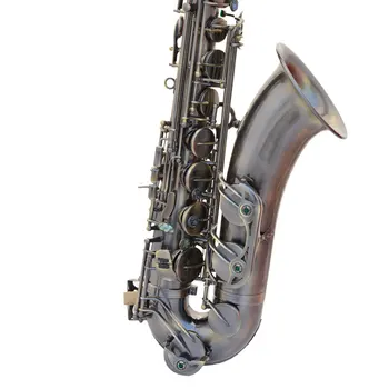 Dávka Black Nikel-Zlato Lak Nástroj Príslušenstvo Čína Sax Profesionálne Bb Tenor Saxofón