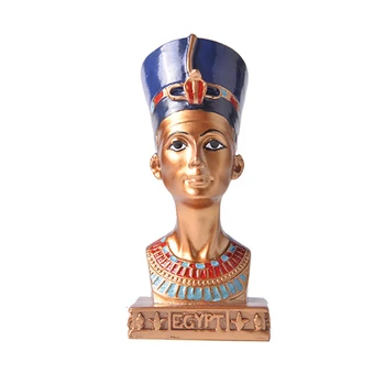 EGYPT KRÁĽOVNÁ 11 cm Kleopatra 3d DIY Živice Socha Deti je Dar, Náčrt, Fotografické rekvizity Minimalistický Domov Stôl Dekorácie