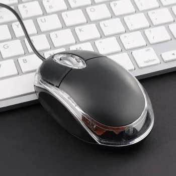 Ergonomický Dizajn USB Káblové pripojenie Optickej Maus Hernej Myši Hráč LED ASUS DELL Počítač, Laptop, Čierna