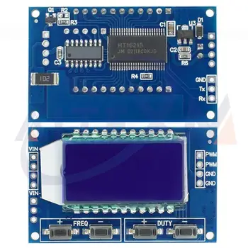 Generátora signálu PWM Impulzov Frekvencie zapnutia Nastaviteľné Modul LCD Displej 3,3 V-30V 1Hz-150Khz PWM Doske Modulu H25