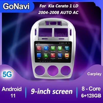 GoNavi Auto Auto Multimediálny Prehrávač Pre Kia Cerato 1 LD MT AC Android 11 Rádio DVD Automotivo GPS Navigácia, Bluetooth 2004-2008