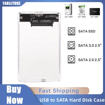 Harddisk Boxs USB 3.0 na SATA III Pevný Disk Prípade 2.5 Palcový HDD SSD Shell Vonkajšieho Krytu Pevného Disku Box Externý HDD Prípade