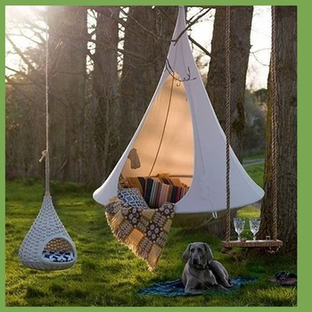 Hot 100*110 CM Lietajúci Tanier Ľahký Prenosný Nylon hojdacia sieť pre Backpacking Camping Essentials Tábor Cestovné Nástroje