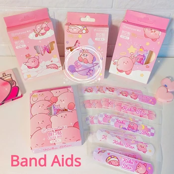 Kawaii Anime Kirby Band-Aids 20 Ks Roztomilý Kreslený Nepremokavé Priedušná leukoplast Dievčatá Štýl Domáce Cestovné Vonkajšie Dodávky