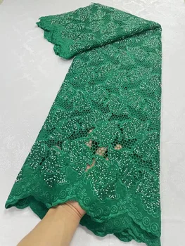 Luxusné Afriky Kábel Guipure Čipky Textílie 2023 Vysoká Kvalita Bavlnenej Čipky Nigérijský Rozpustné vo Vode Čipky Tkaniny Pre Strany 5Y/KS