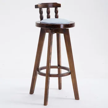 M80 American bar stoly a stoličky retro high stolice zmes kaviareň masívneho dreva zuhoľnatie okrúhly stôl bežné predné des