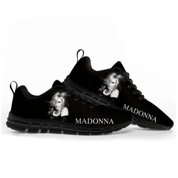 Madonna Pop-Rocková Speváčka Športové Topánky Pánske Dámske Dospievajúce Deti Deti Tenisky Vlastné Kvalitné Pár Topánky Disco Móda