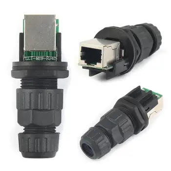 Mini Prenosné USB Okrúhly Kábel RJ45 Konektor Vodotesný IP68 Siete Plug AR22