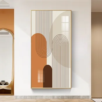 Minimalistický Wall Art Plátno na Maľovanie abstraktné geometrický Tvar, farbu bloku Umenie Plagátu Tlač Stenu Obrázok pre Obývacia Izba Dekor