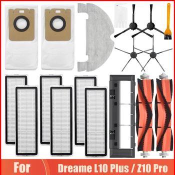Mop Handričkou Handry Diely Pre Dreame L10 Plus / Z10 Pro Robot Vysávač Main / Bočné Kefa Kryt Vrecka Na Prach Hepa Filter, Príslušenstvo