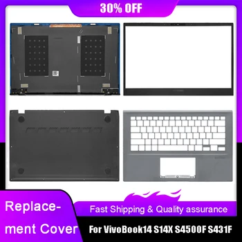 Nový Notebook, LCD Späť Horný Kryt Pre Asus VivoBook14 S14X S4500F S431F Predný Rám opierky Dlaní Hornej Spodnej časti Prípade Zadné Veko Čierna