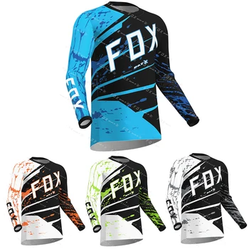 Off-road Motocykle Jersey BAT FOX Motocross Horských Enduro Bike Oblečenie Požičovňa Rýchle Sušenie MTB T-Shirts Mužov Cyklistika Dres