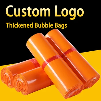 Orange Mailing Tašky Na Balenie Výrobkov, Prepravné 100 Poly Mailer Kuriér Vlastný obal, Logo List Nastaviť Obálky Odosielanie Skyagain