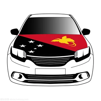 Papua-Nová Guinea vlajky auta, Kapota kryt 3.3x5ft/5x7ft 100%polyester,auto kapoty banner