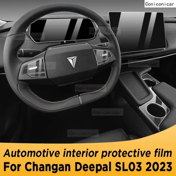 Pre Changan Deepal SL03 2023 Prevodovka Panel Navigácia Automobilový priemysel Interiér Obrazovke Ochranný Film TPU Anti-Scratch Nálepky