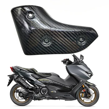 PRE YAMAHA TMAX 560 Motocyklové Príslušenstvo, Diely Výfukového Kryt Stráže Skutočné Kvality Uhlíkových Vlákien TMAX560 Prerobit