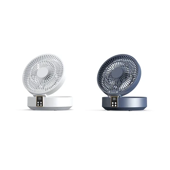Prenosné Ventilátorom S LED Svetlom 4000Mah Nabíjateľná Digitálny Displej Stolný Ventilátor Letný Ventilátor, Spálne, písací Stôl Chladiaci Ventilátor