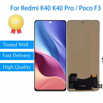 Pôvodný Pre Redmi K40 K40 Pro LCD Displej Dotykový Panel Obrazovky Digitalizátorom. Pre Xiao POCO F3 Mi 11i M2012K11AG M2012K11C Obrazovke
