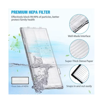 Rotačná Kefa HEPA Filter Mop Handričku pre S8 Pro Ultra / S8+/ S8 PLUS / S8 Vysávač Príslušenstvo