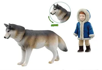 Simulácia Wild Animal Model Spoločného Premennej Vlk Chlapec Hračka Unisex Zvieratá Plastové Film & Tv Vzdelávacie 2021