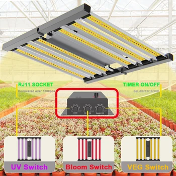 Skladacia LED Rásť Svetlo UV IR 480W 720W Stmievateľné/Načasovanie celé Spektrum Led záhradnícke svetlo pre zeleninu a ťažké kvitnúce rastliny