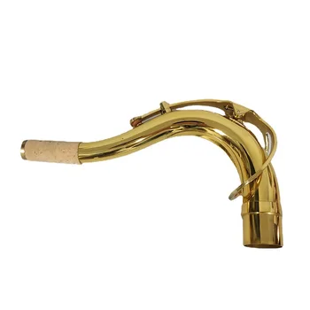 Subrange saxofón zakrivené krku 2.78 cm kaliber gold brass saxofón krku trubice, strunový nástroj príslušenstvo