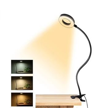 USB Svorka Knihy Nočné Svetlo Štúdia Čítať Svetlo 48 Led Klip na Stolná Lampa 360°Flexibilné Gooseneck Čítanie Tabuľka Svetlo Očí-Starostlivosť
