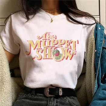 Vintage Muppet Show t-shirts ženy komické funny t-shirts dievča 2000s anime šaty