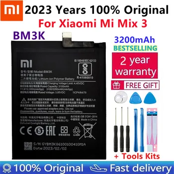 Xiao Mi Originálne Batérie Telefónu BM3K 3200mAh Pre Xiao Mi Mix 3 Mix3 Vysoko Kvalitné Náhradné Batérie Maloobchodných Balíkov Bezplatný Nástroj