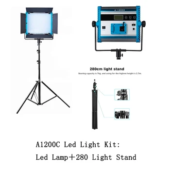 Yidoblo A-1200C Video Film LED Lampa Svetlo RGB Led Svetlo Viacerých Farieb Pre Led Panel Svetlo Vysielanie Lampy APP Riadenie Statív