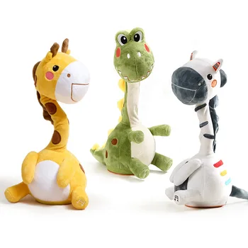 Žirafy Elektrické Pet Baby Hračky 0-36 mesiacov Záznam, Prehrávanie Hudby Interaktívne Hračka Pre Deti, Plyšové Detská Hračka