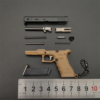 1:3 Glock G17 Zliatiny Zbraň Model Darček Nové Pištole Keychain Darček Mini Glock Tvar Mini Kovové PUBG BERETTA 92F M1911