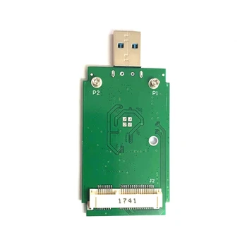 1 KS Externý rozhraním MSATA Na USB3.0 Kartu Adaptéra Msata Ssd Prenosný Pevný Disk Nerozbalený Mobilný Adaptér Doska Tmavo Zelená