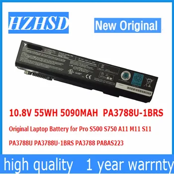 10.8 V, 55WH 5090MAH PA3788U-1BRS Pôvodné Notebook Batérie pre Toshiba S500 S750 A11 M11 S11 PA3788U PA3788U-1BRS PA3788 PABAS223