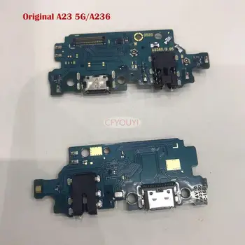 100% Pôvodnej Kvality USB Dock Nabíjačku Nabíjací Port Flex Kábel Vymeňte Časť pre Samsung Galaxy A23 5G A236B / A236U