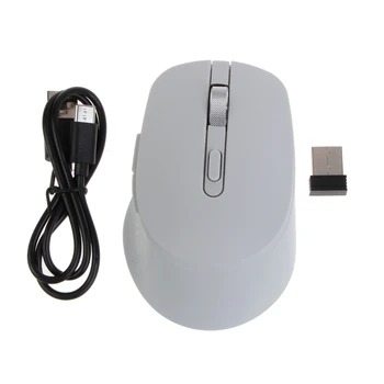 1600dpi Myš 2,4 Ghz Bluetooth-kompatibilné 500mAh Typ-C poplatkov za Počítač