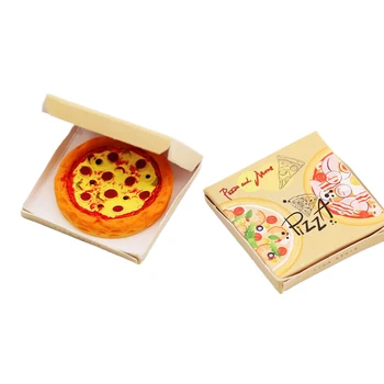 1Set 1:12 domček pre bábiky Miniatúrne Pizza s Balenie Box Model Kuchyne Potravín Dekor Hračka Bábika Dom Príslušenstvo Deti Predstierajú, že Hrať Hračky